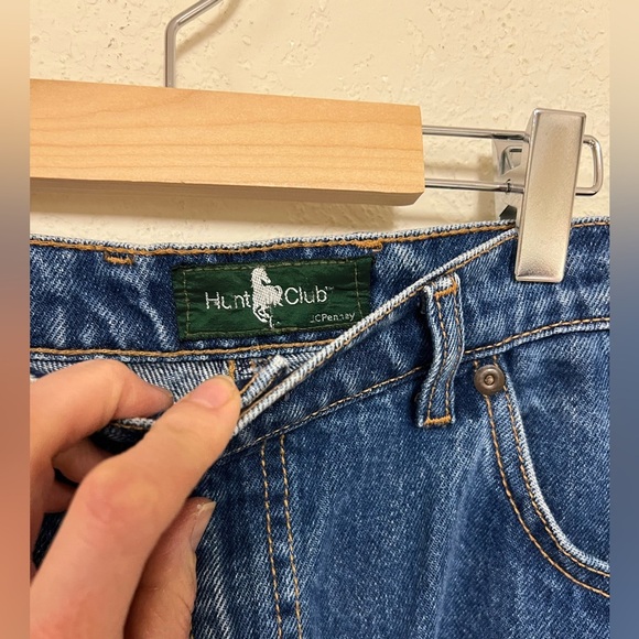 Classic Denim Skirt Hunt Club Vintage Split front skirt Unsized READ - Picture 6 of 7